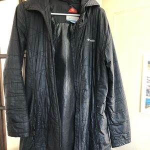 Long Black Columbia Winter Coat